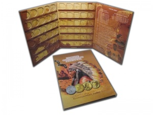 картинка Альбом-планшет для памятных однодолларовых монет США (Сакагавея) с 